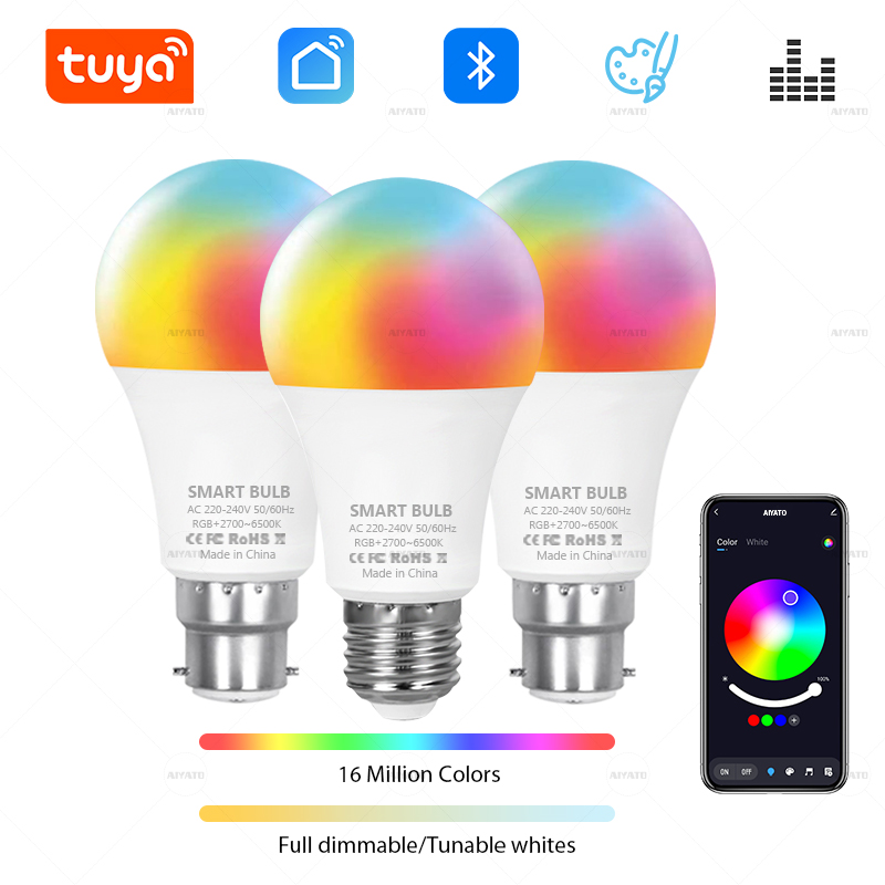 Bombilla inteligente Bluetooth Tuya RGBCW