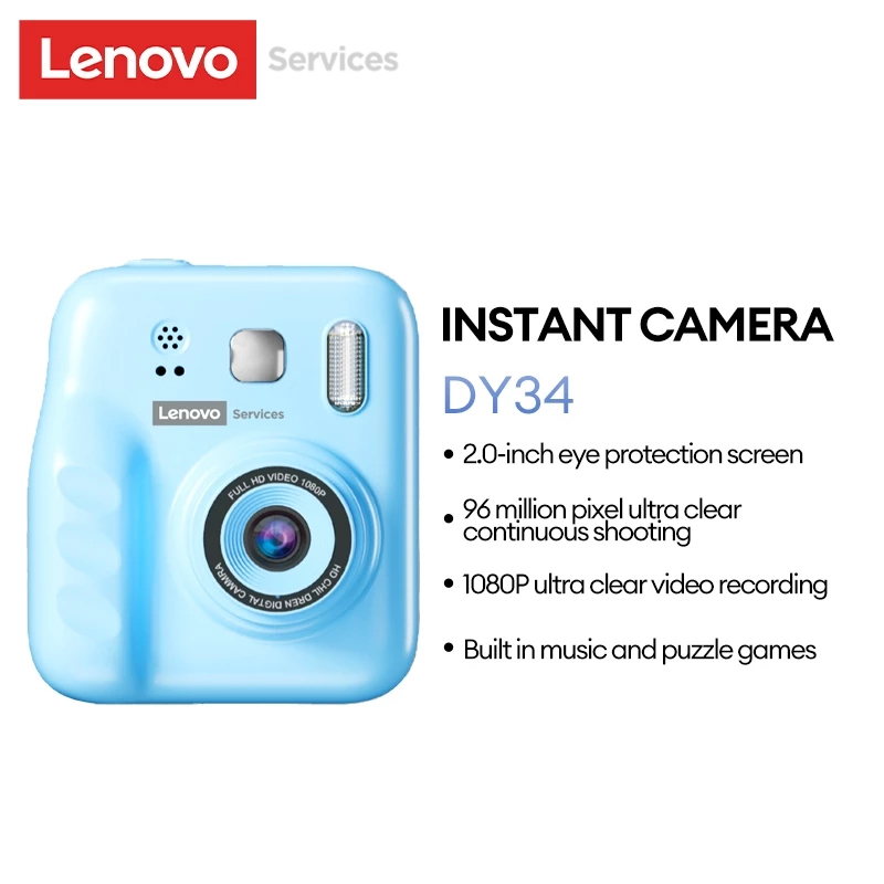 Cámara Instantánea para Niños Lenovo 1080P con Impresión