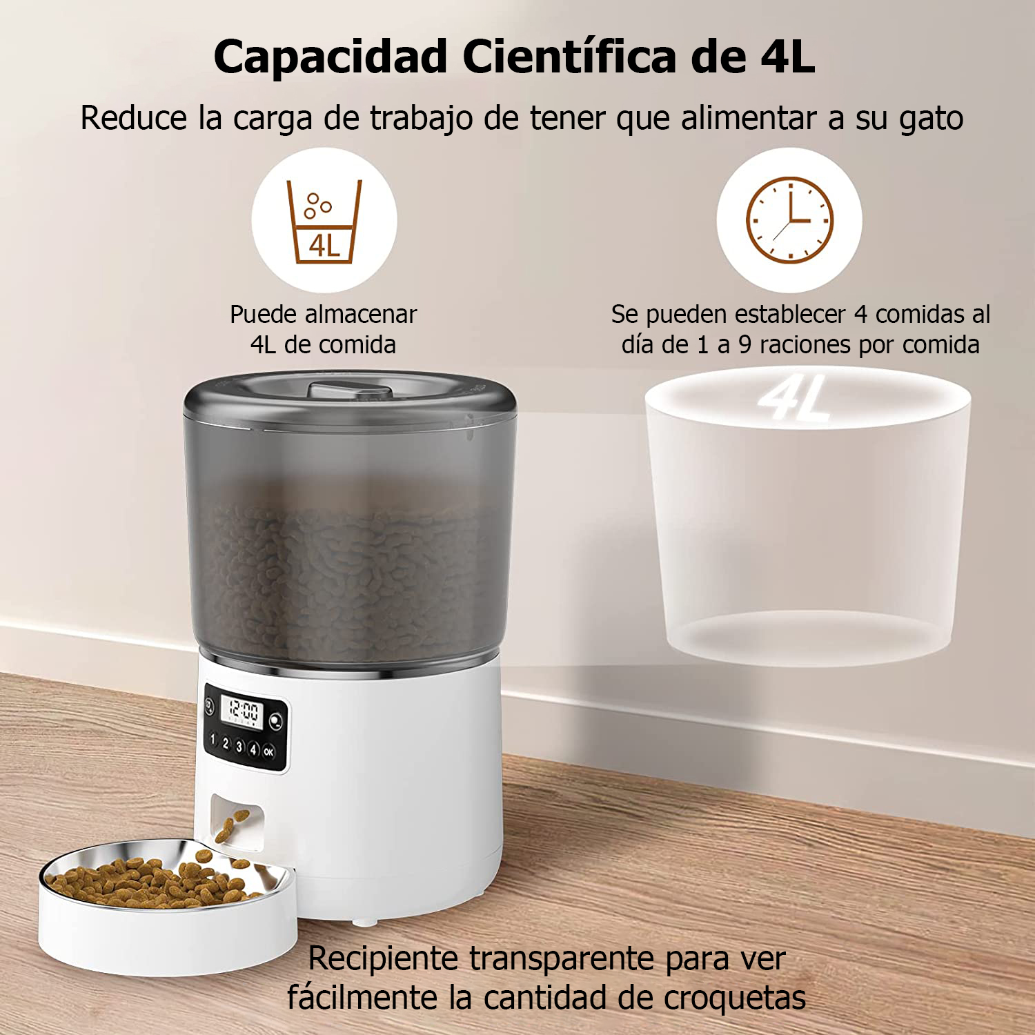 Comedero automático mascotas imagen 2