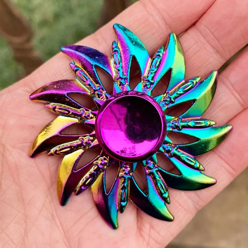 Fidget Spinner metálico arcoíris