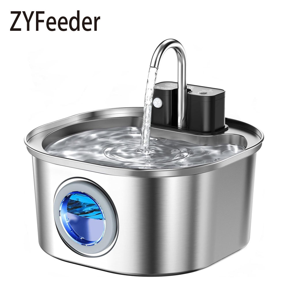 Fuente bebedero para gatos inalámbrica con sensor 3.2L