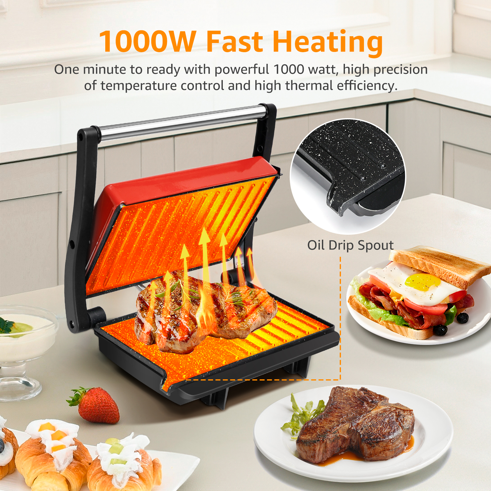 Sandwichera grill imagen 3